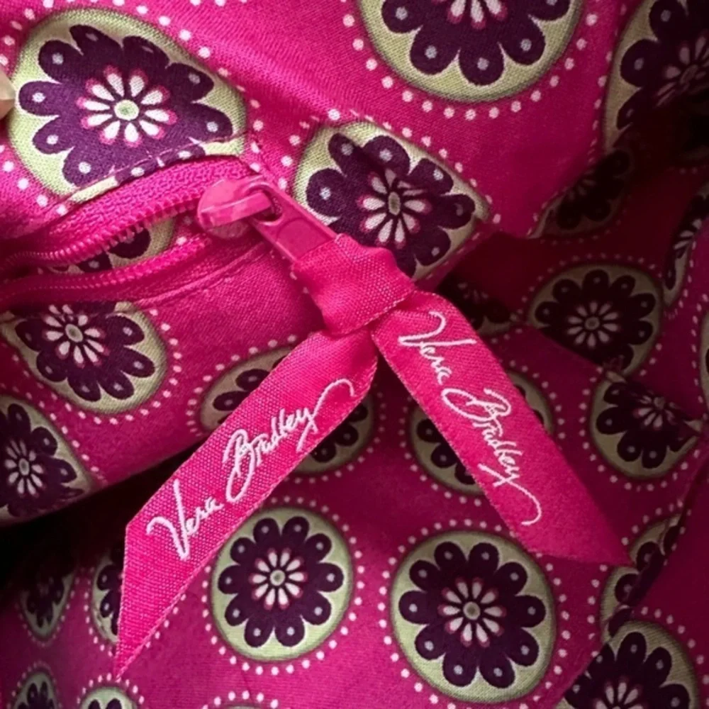 Vera Bradley Plum Crazy Quilted Tote Bag Pink‎ Purple Paisley Shoulder Bag